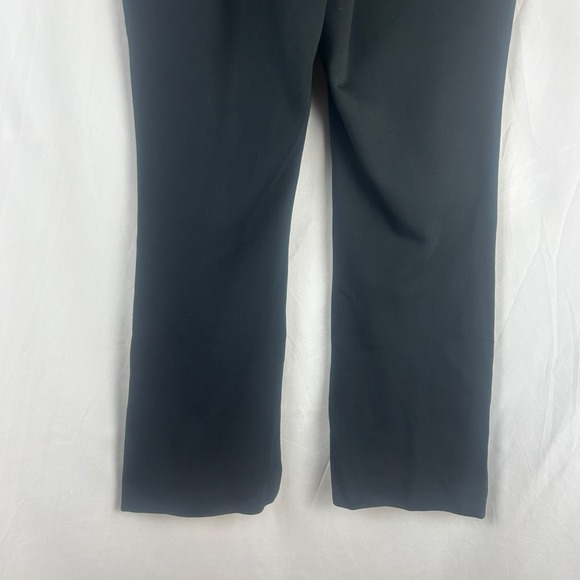 Talbots Stretch Bootcut Pants Women 8 Petite Black Ponte Work Minimal Classic - Picture 4 of 8